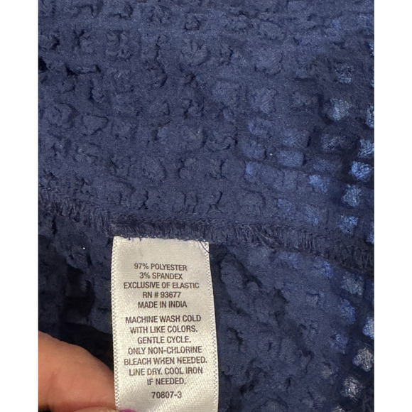 Ana a New Approach Navy Blue Sleeveless Waffle Maxi Dress - Women's Size XXL - Picture 7 of 7